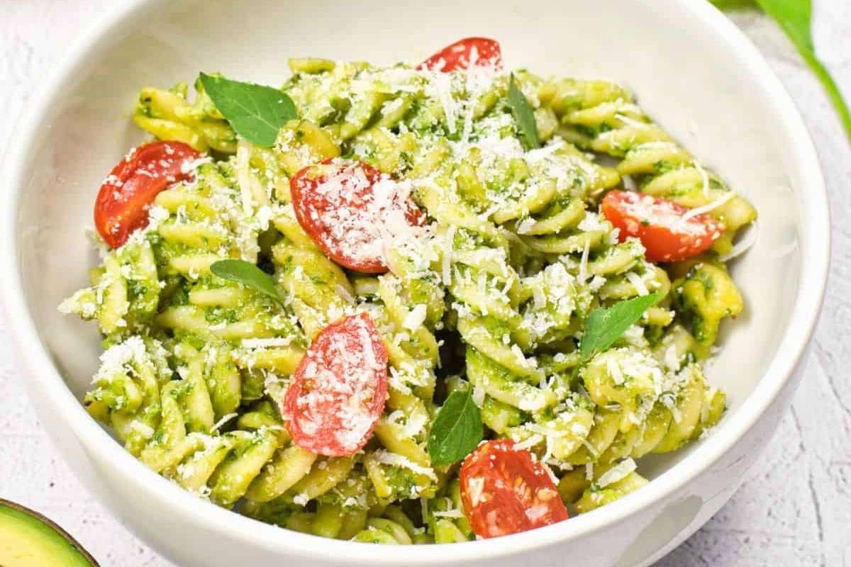 Avocado Mediterranean Cream Pasta Delight