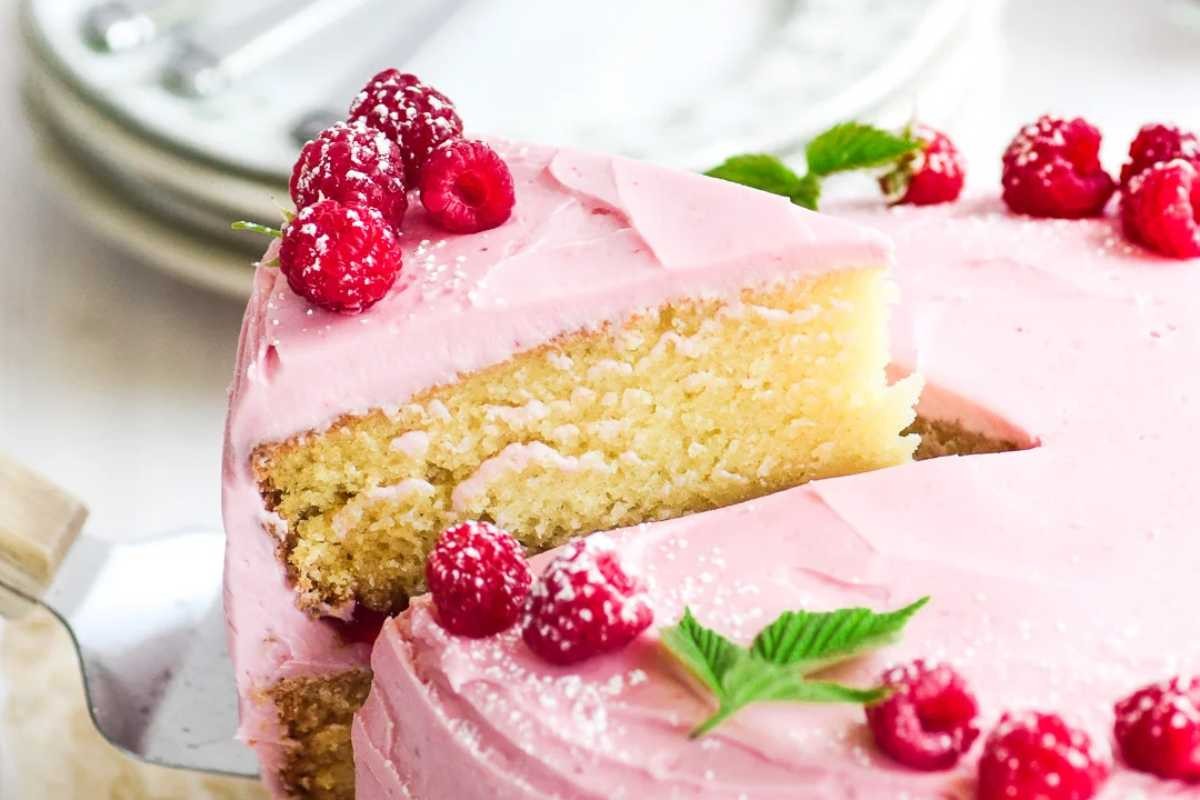 Raspberry-Infused Vanilla Delight Cake