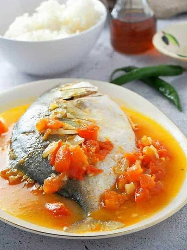 Filipino Pompano Stew in Tangy Sauce