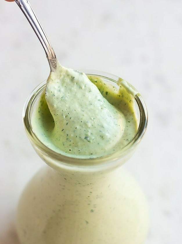 Creamy Cashew Herb Salad Dressing