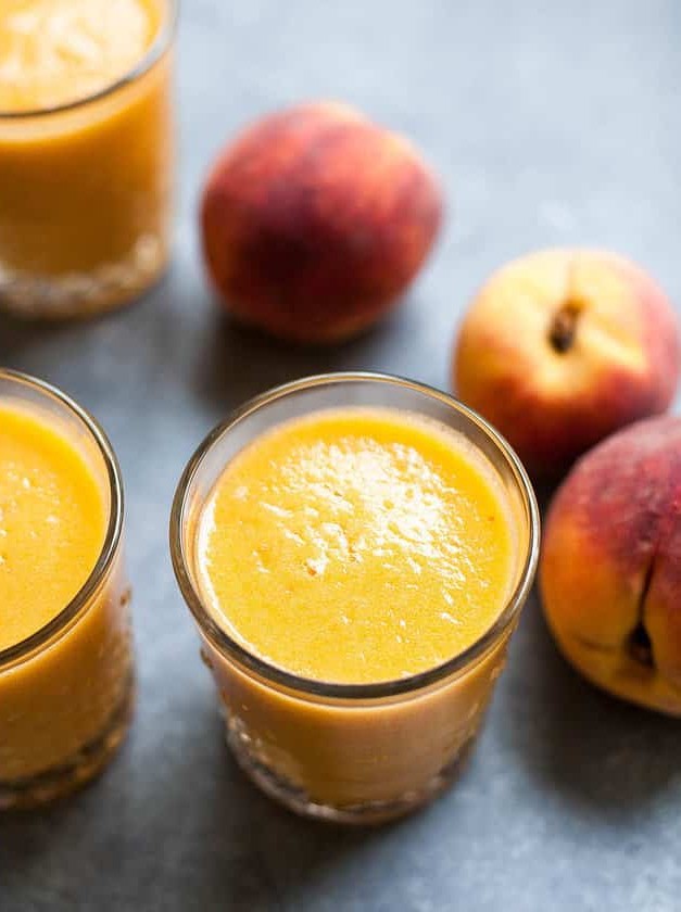 Sweet Summer Sippers with Peach Puree