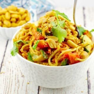 Sesame Noodles with Cucumber Crunch