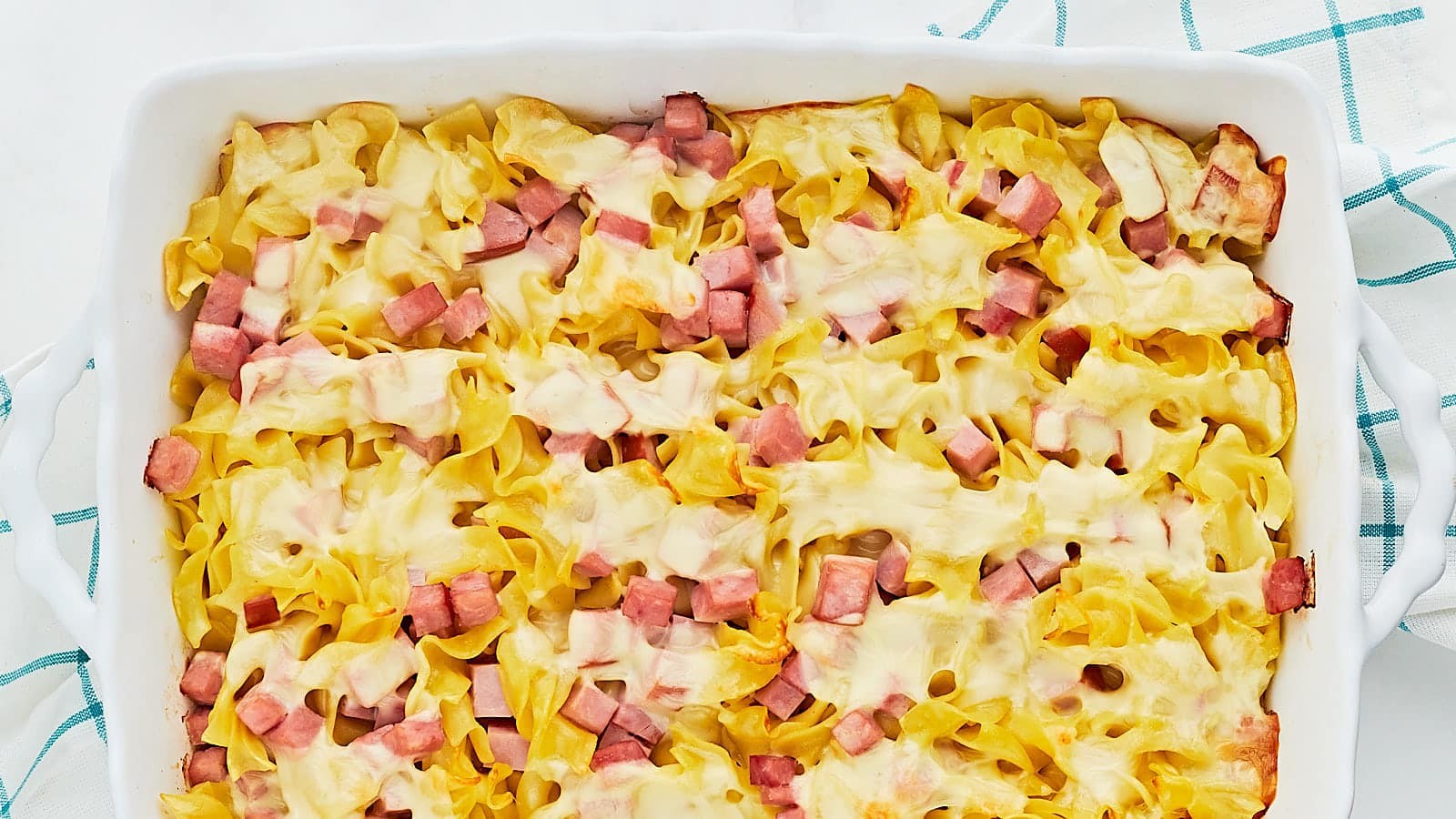 Creamy German Ham Pasta Bake