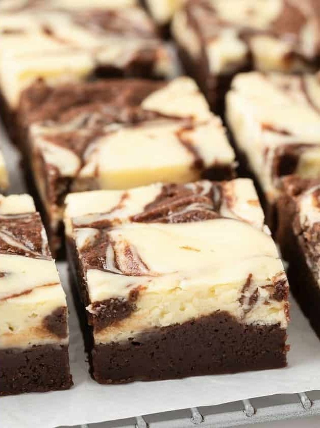 Decadent Chocolate Marble Brownies