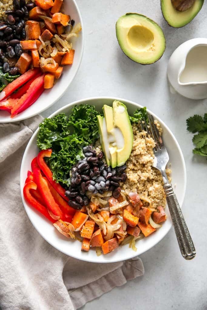 Nourishing Vegan Bowl with Spicy Twist