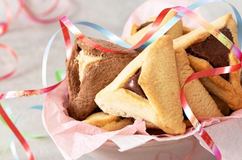 Pistachio Halva Hamantaschen Cookies