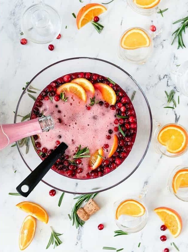 Orange-Cranberry Sparkler Cocktail