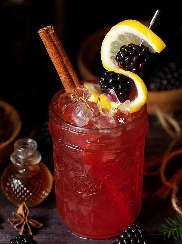 Gin-Glazed Bramble Winter Warmer