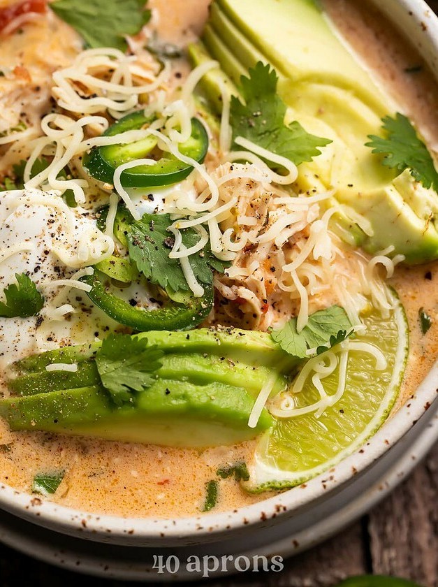 Creamy Keto Chicken Soup with Lime Twist