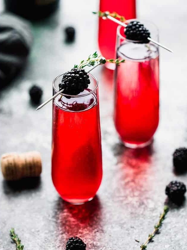 Sweet Sparkling Blackberry Holiday Delight