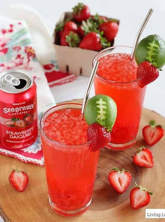 Strawberry Daiquiri Kickoff Party Punch