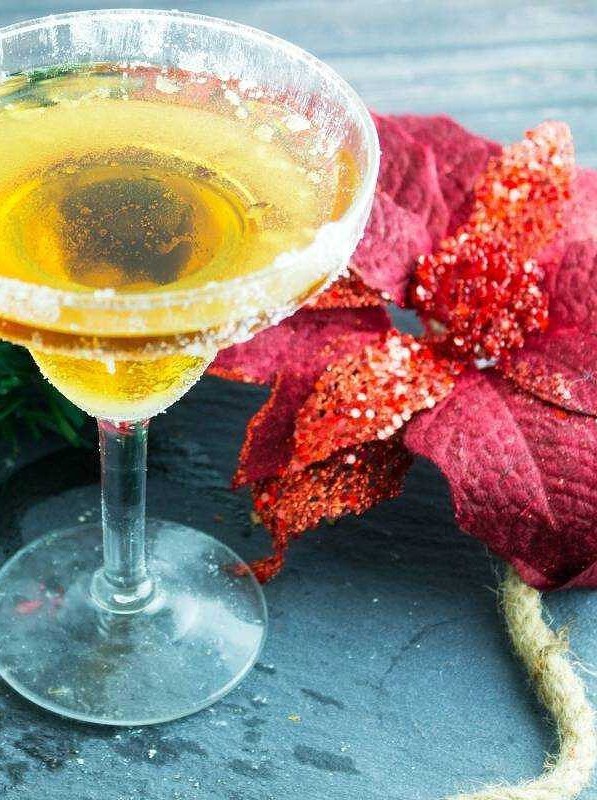 Pomegranate Sparkle Holiday Martini