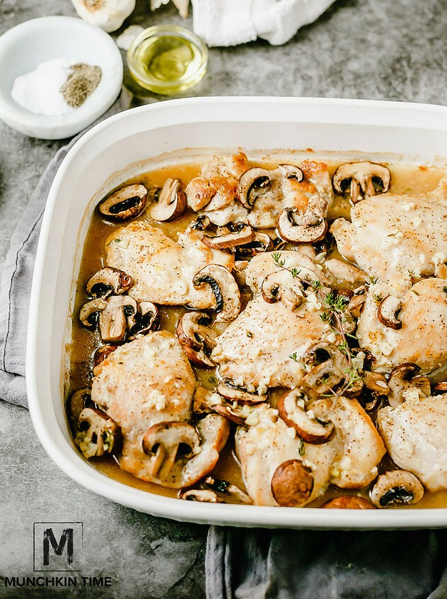 Creamy Chicken Mushroom Bake