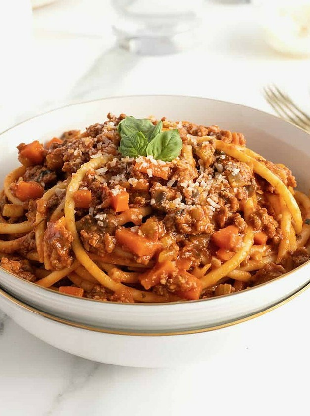 Bucatini Bolognese Pasta Delight
