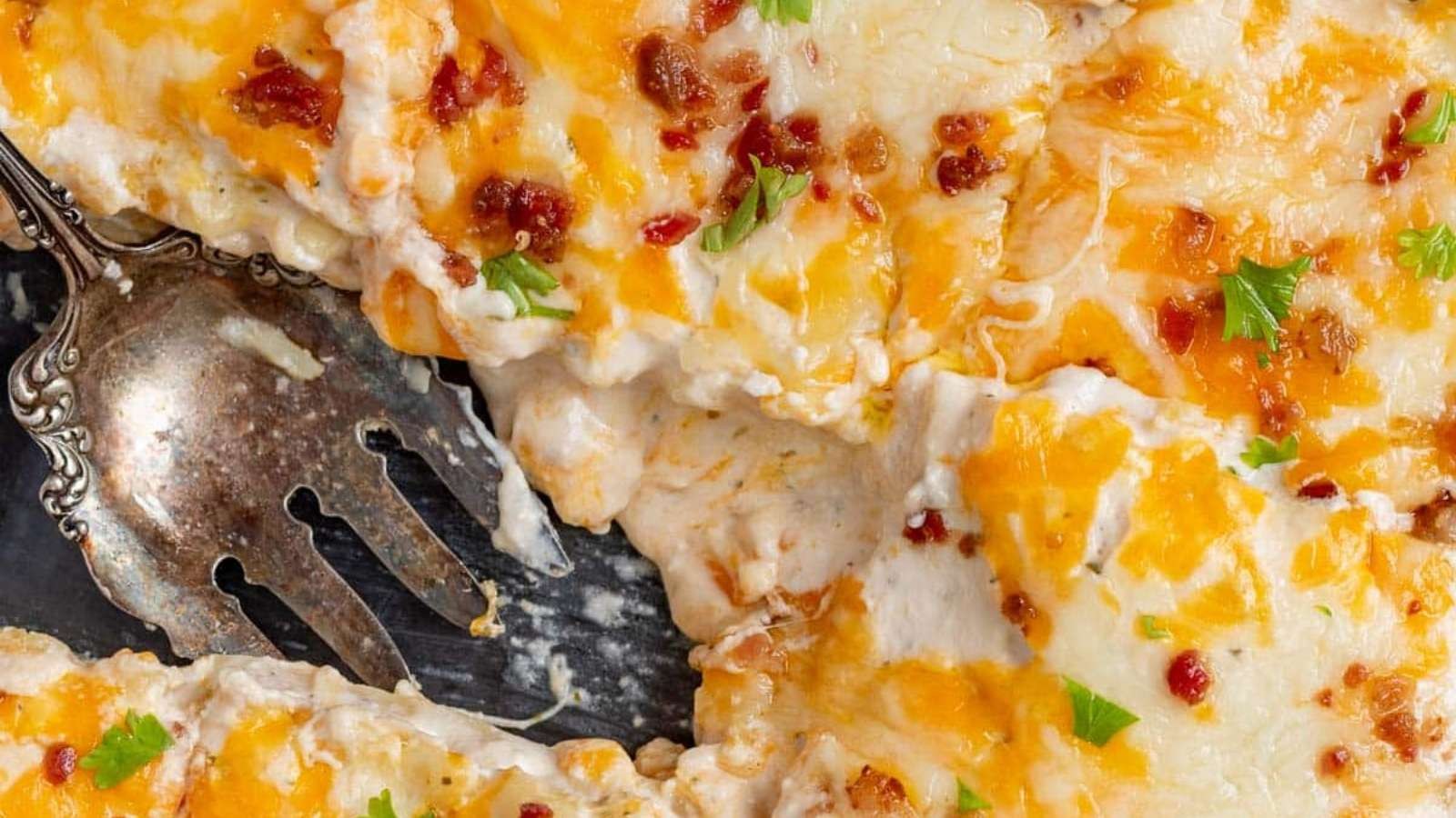 Bacon Chicken Ranch Casserole Delight