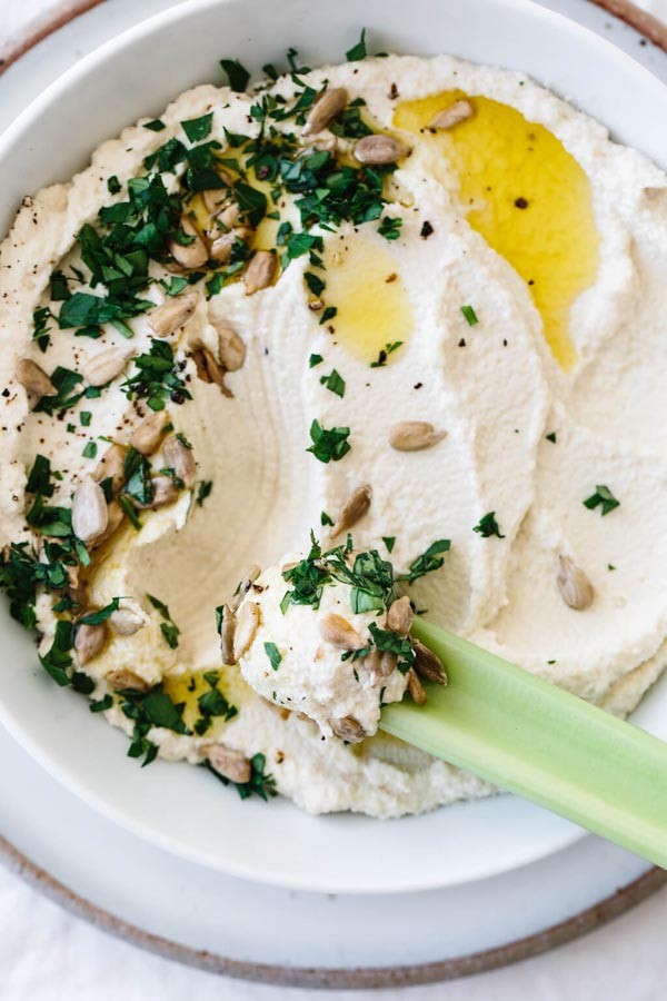 Cauliflower Hummus for a Low-Carb Twist