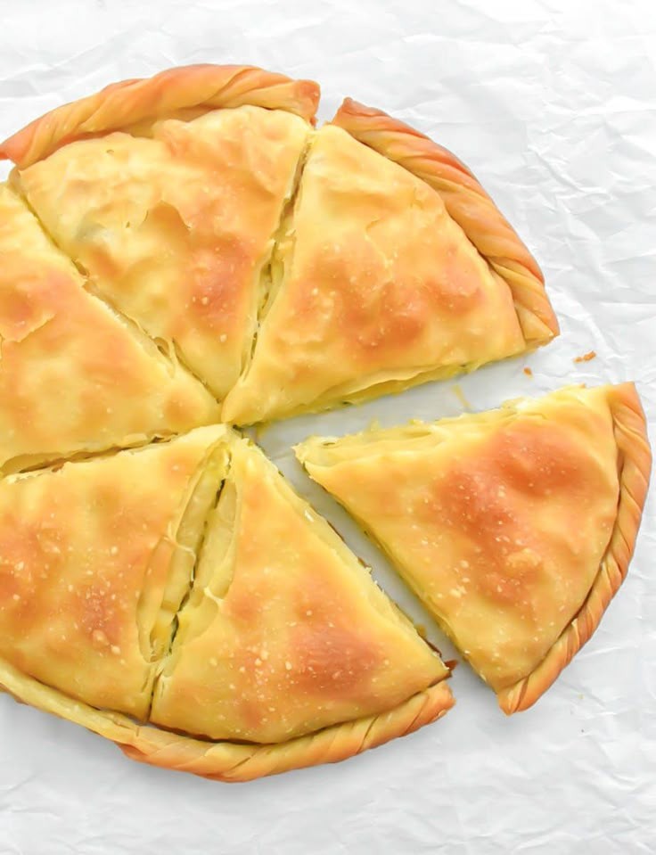 Cheesy Phyllo Pie: A Greek Tiropita Twist