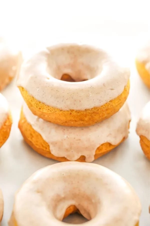 Pumpkin Cinnamon Donuts with Maple Bliss