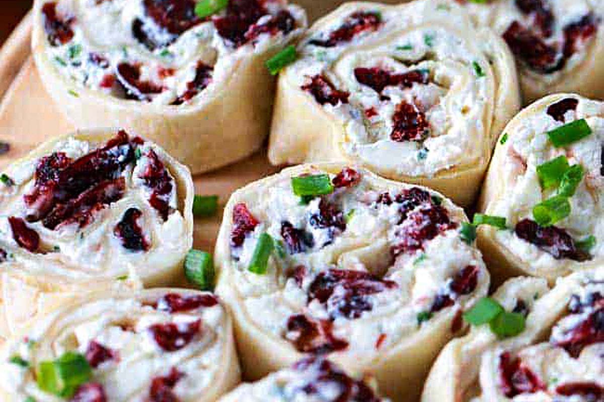 Festive Cranberry Feta Roll-Ups