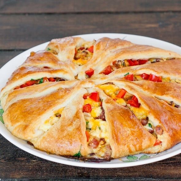 Ham, Cheese, and Veggie Breakfast Masterpiece