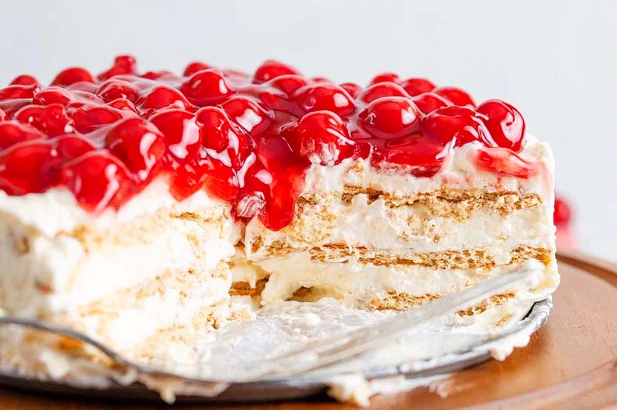 Cherry Cheesecake No-Bake Icebox Delight