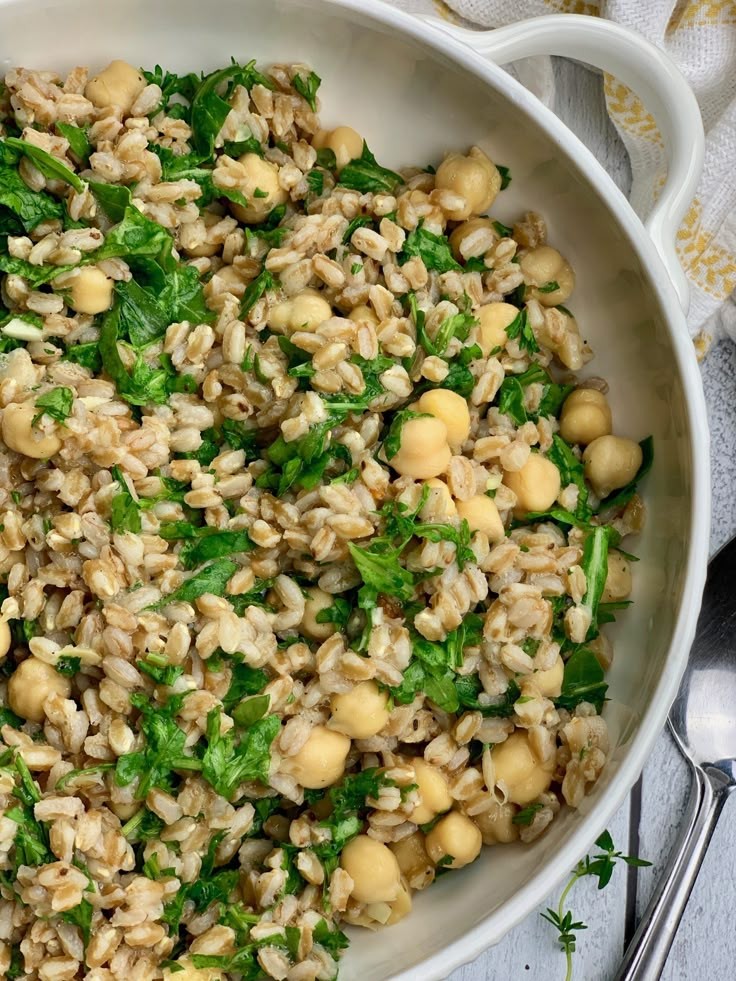 Packed Pomegranate Spinach Protein Salad