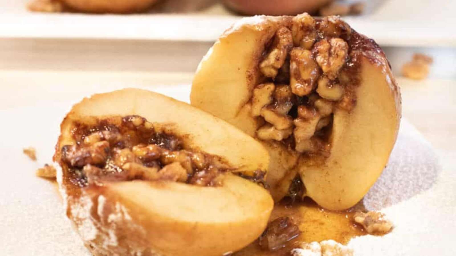 Walnut Caramelized Baked Apple Delights