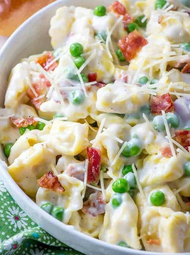 Garlic Parmesan Tortellini Salad