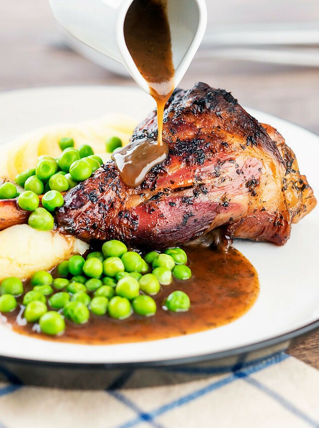 Lamb Shanks in Minty Rich Gravy
