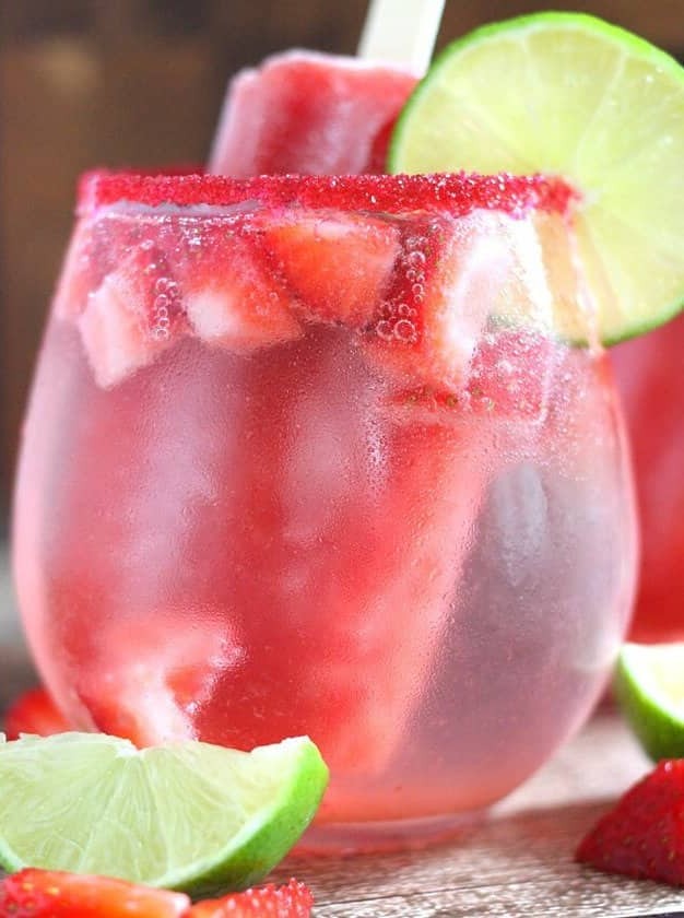 Summer Fizz with Strawberry & Lime Zing