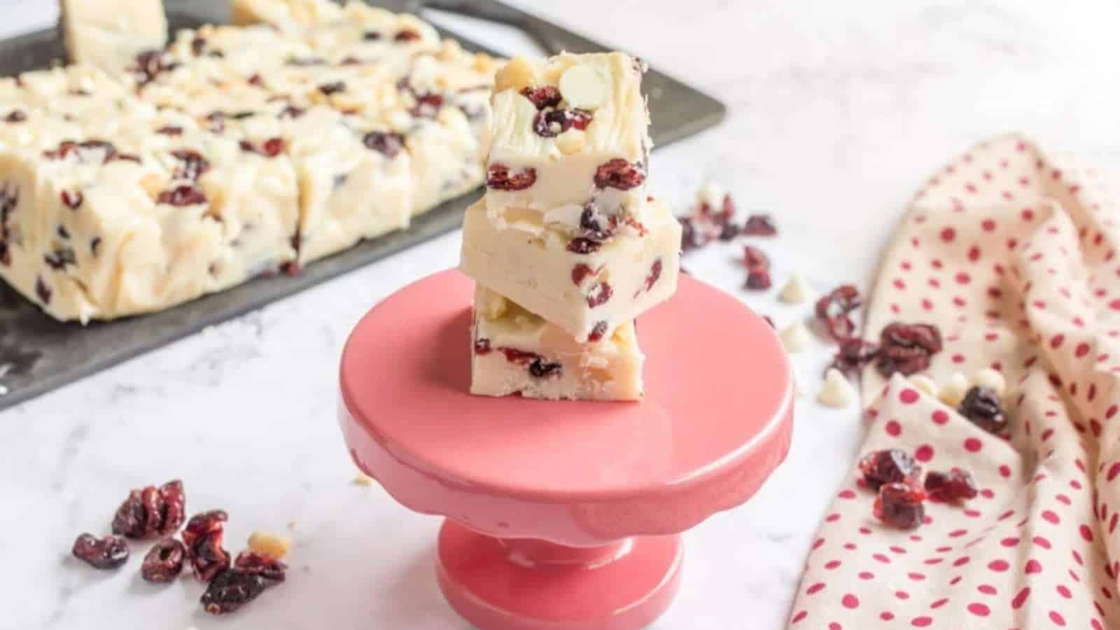 Decadent Cranberry White Chocolate Treat