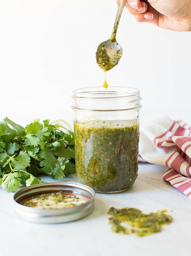 Cilantro Twist on Classic Argentinean Chimichurri
