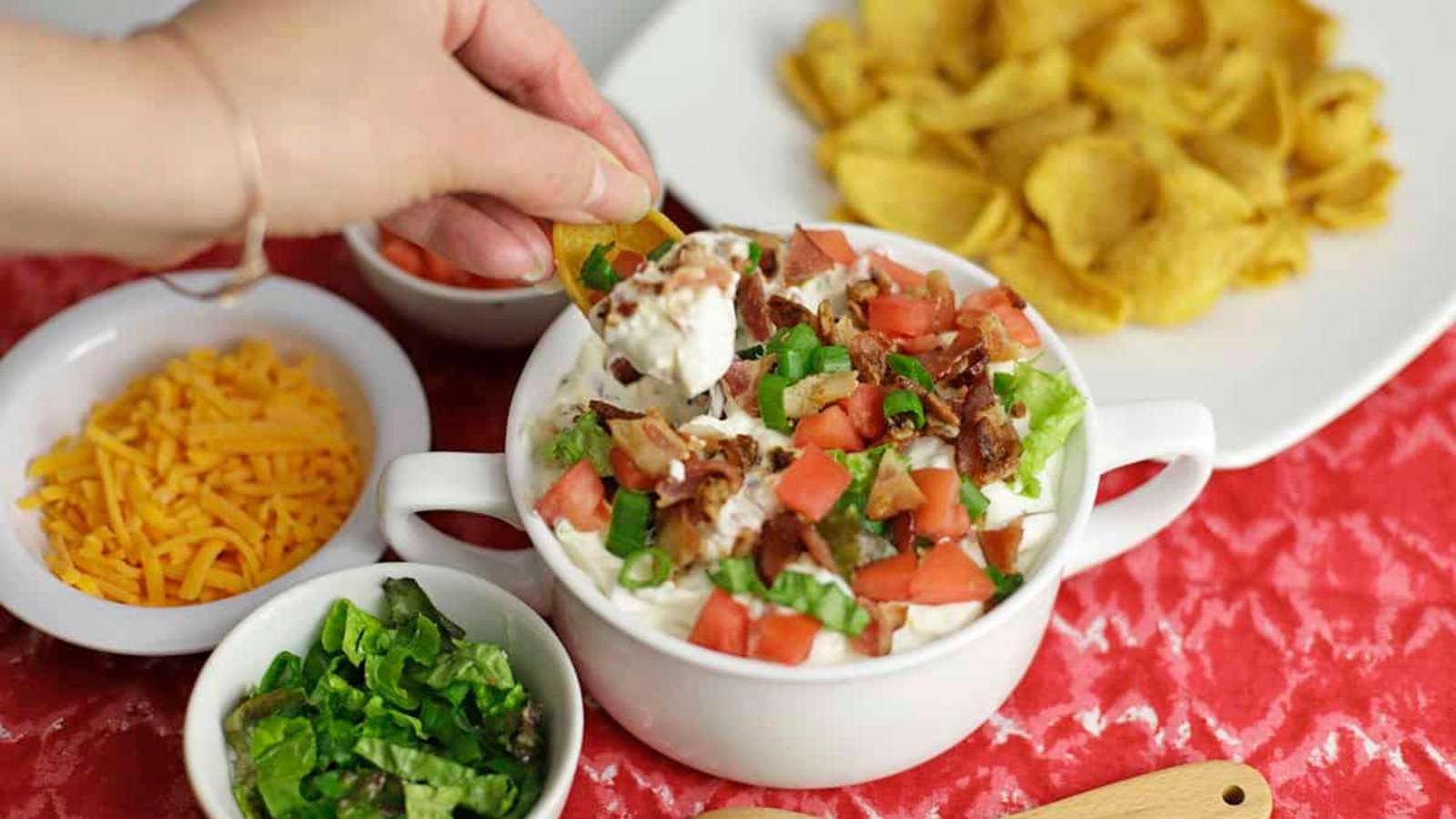 Creamy BLT Dip for a Party Star