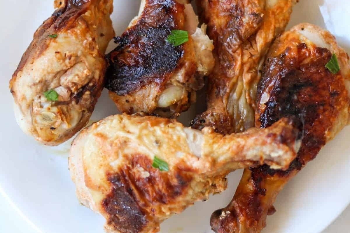 Crispy Baked Marinated Chicken Drumsticks