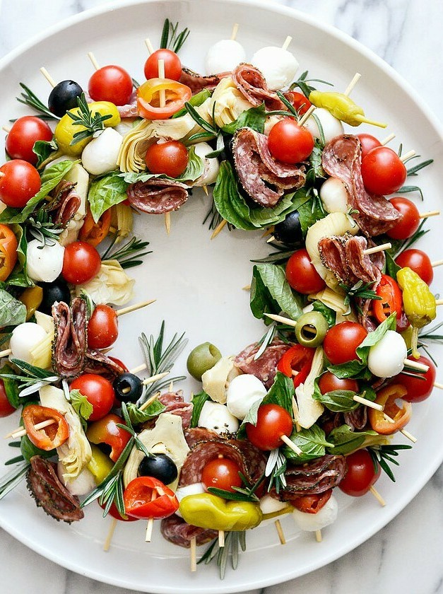 Holiday Wreath Appetizer Board