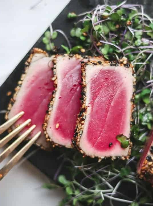 Sesame Crusted Ahi Tuna Delight
