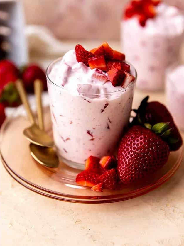 Strawberries in Creamy Mexican Dessert Delight