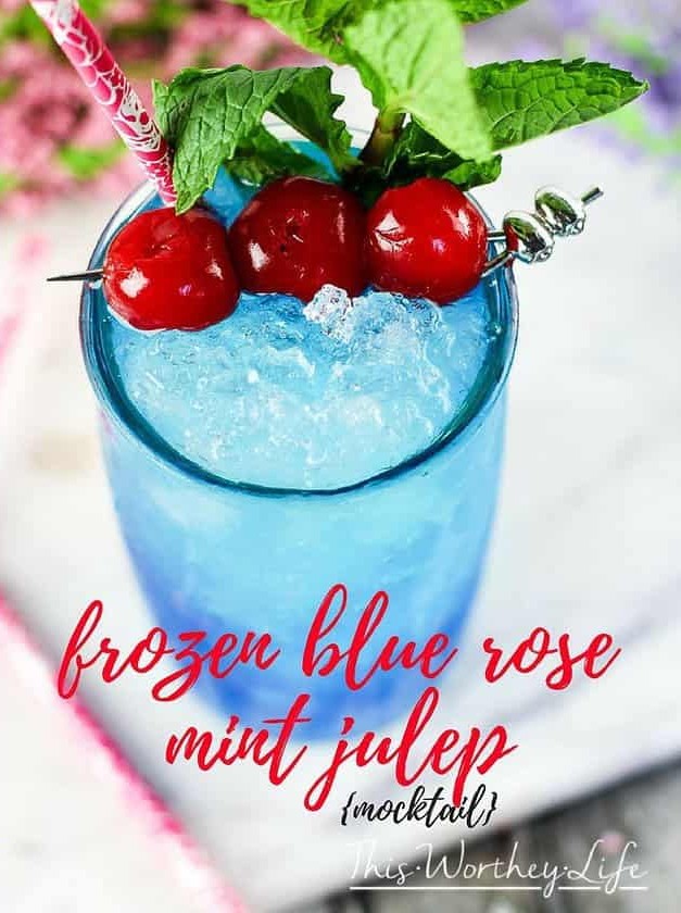 Blue Rose Mint Julep Refreshment
