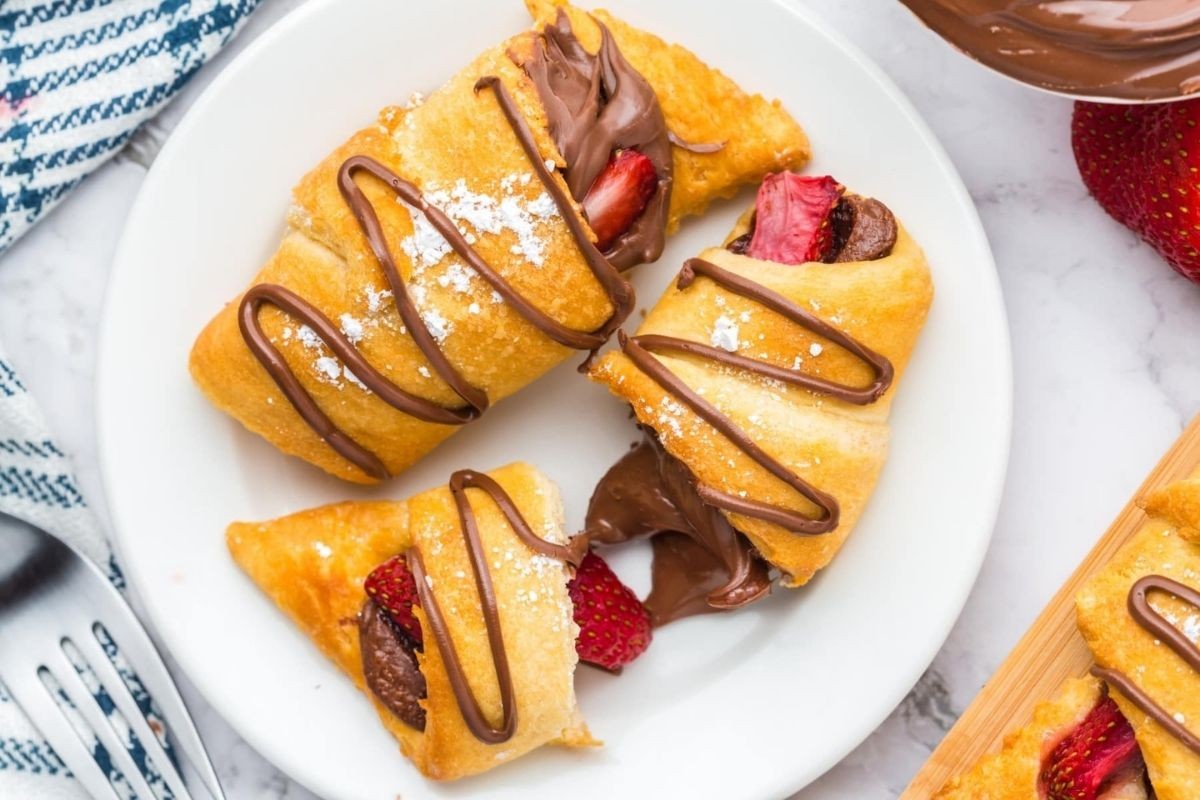 Nutella Strawberry Air Fryer Treats