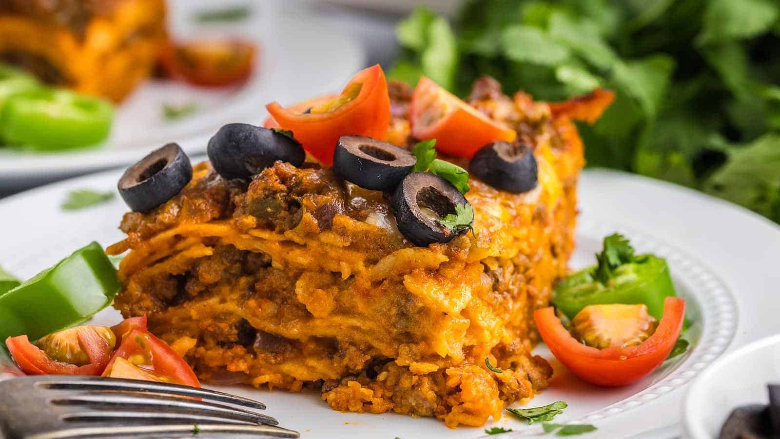 Beefy Cheesy Enchilada Delight Casserole