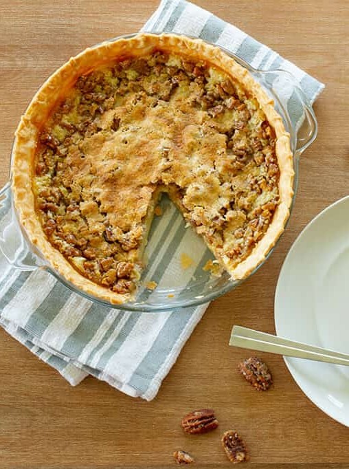 Buttermilk Pecan Pie Delight with Crumbly Crust