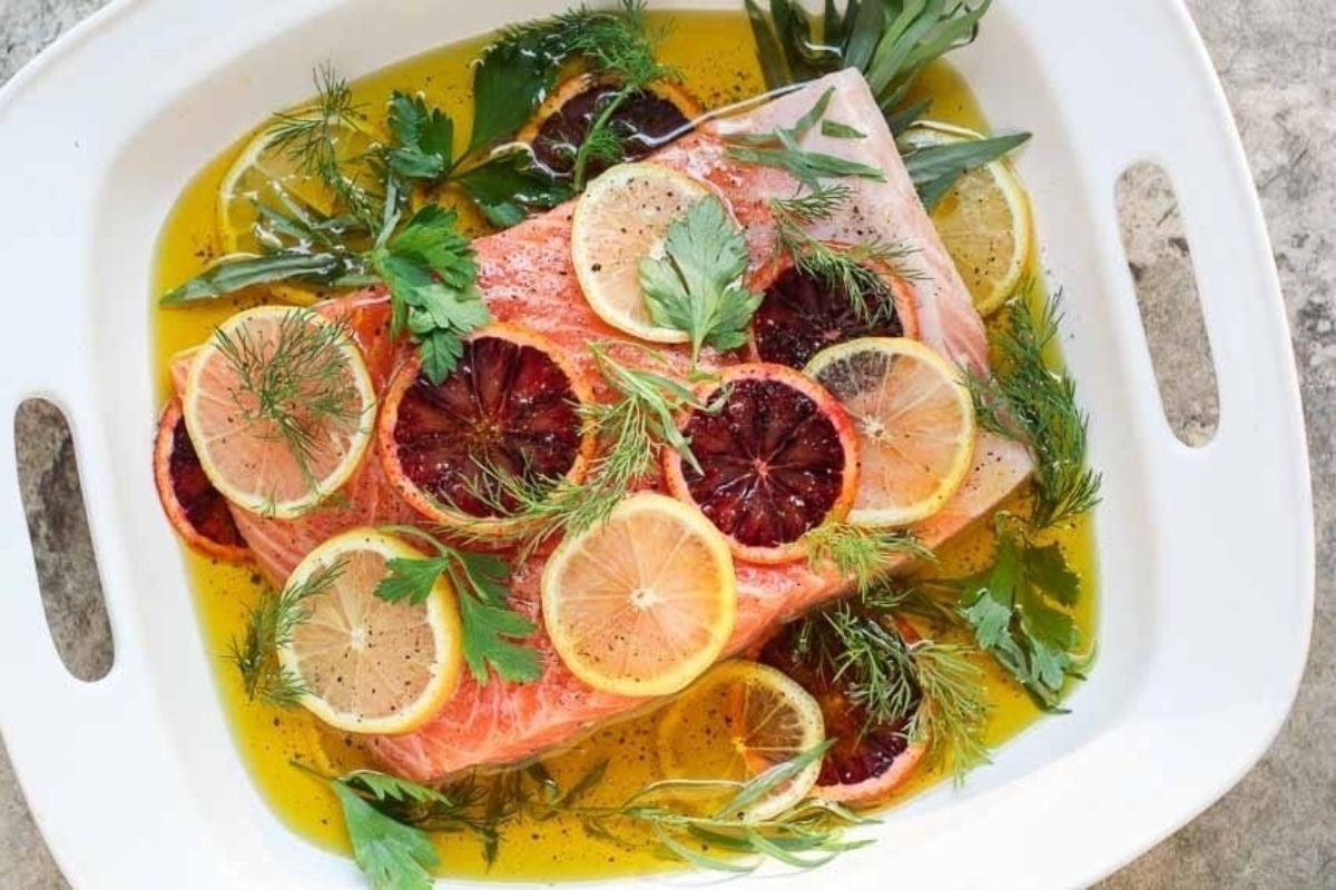 Easy Citrus Poached Salmon Delight