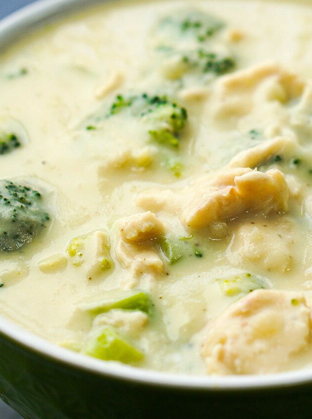 Cauliflower-Based Keto Chicken Broccoli Chowder