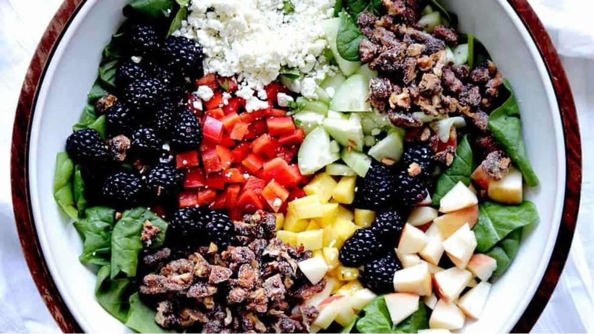 Autumn Harvest Salad with Blackberry Glaze