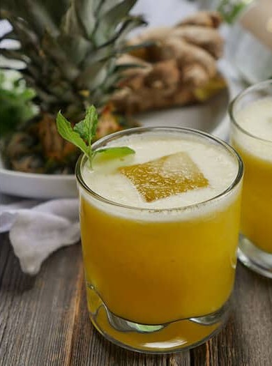 Gingered Pineapple Coconut Libation