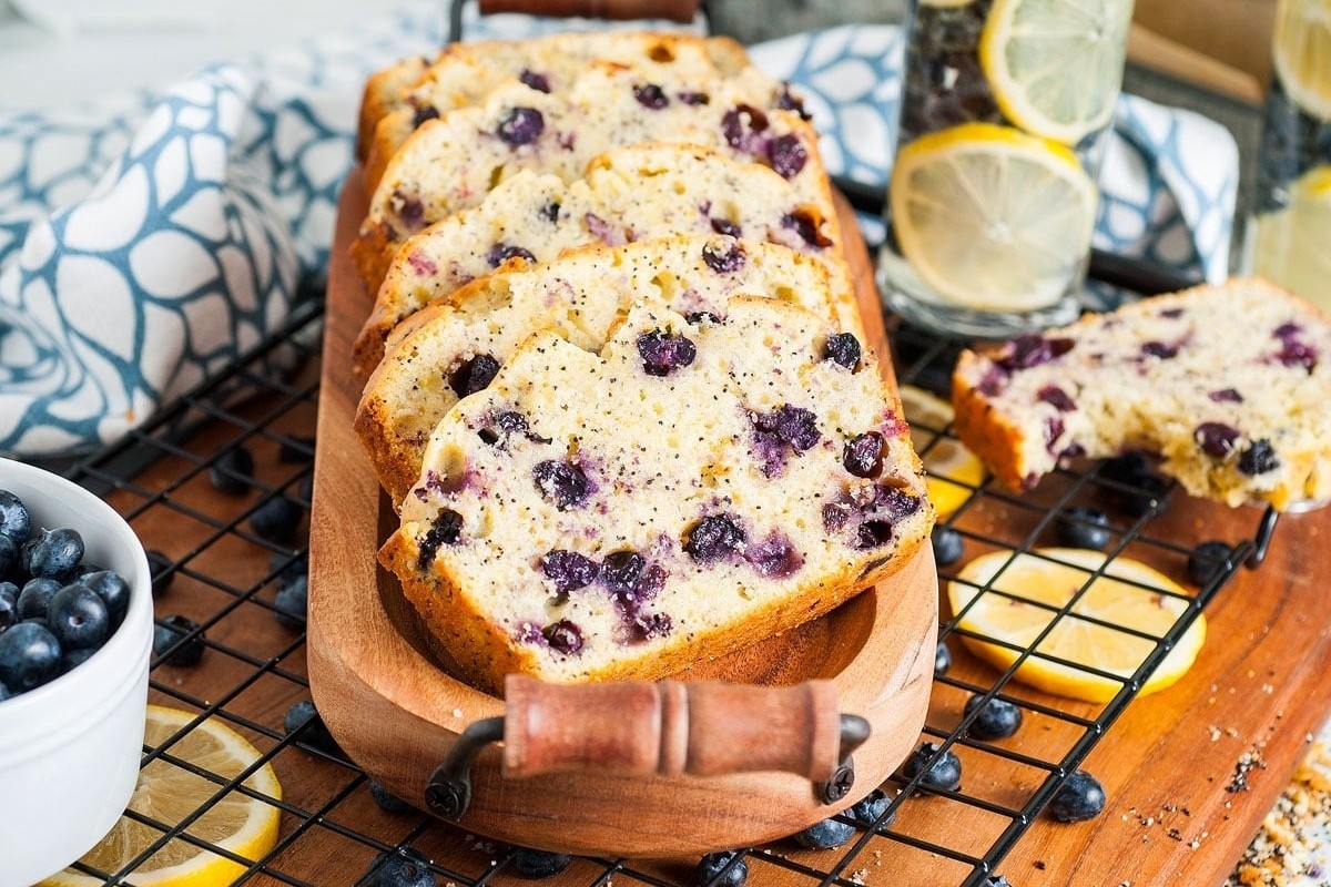 Lemon Blueberry Poppy Seed Loaf