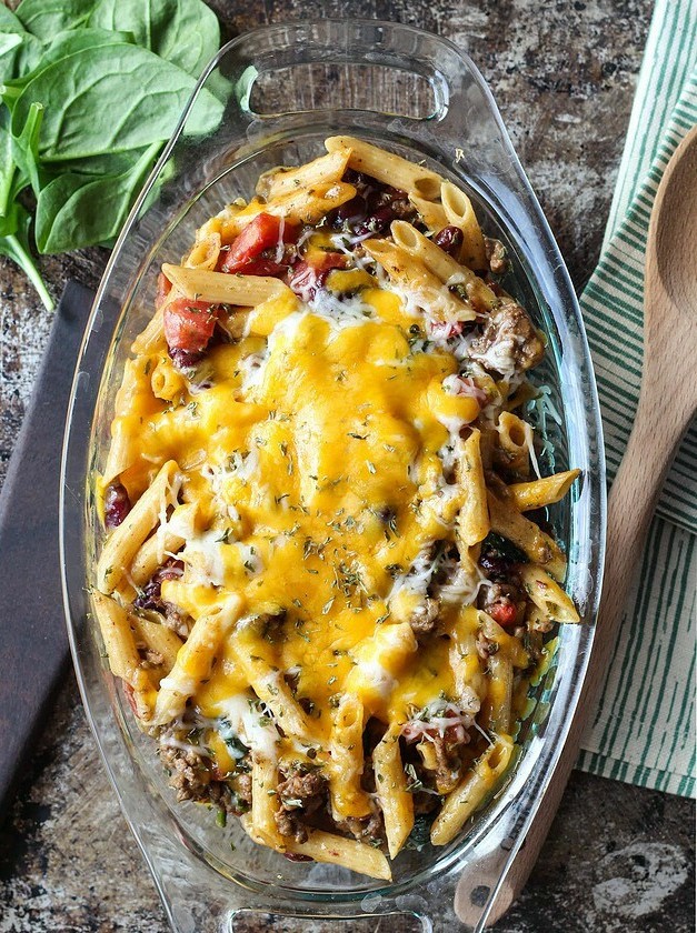 Hearty Whole Grain Pasta Bake