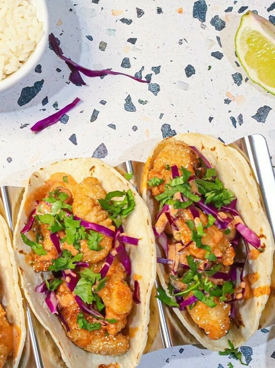 Crispy Catfish Tacos with Cajun Twist