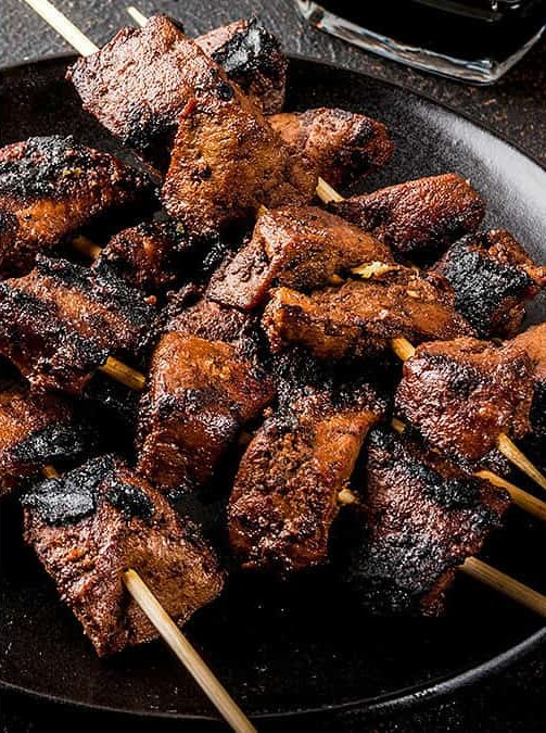 Dove Teriyaki Skewers with Sweet Soy Flavor