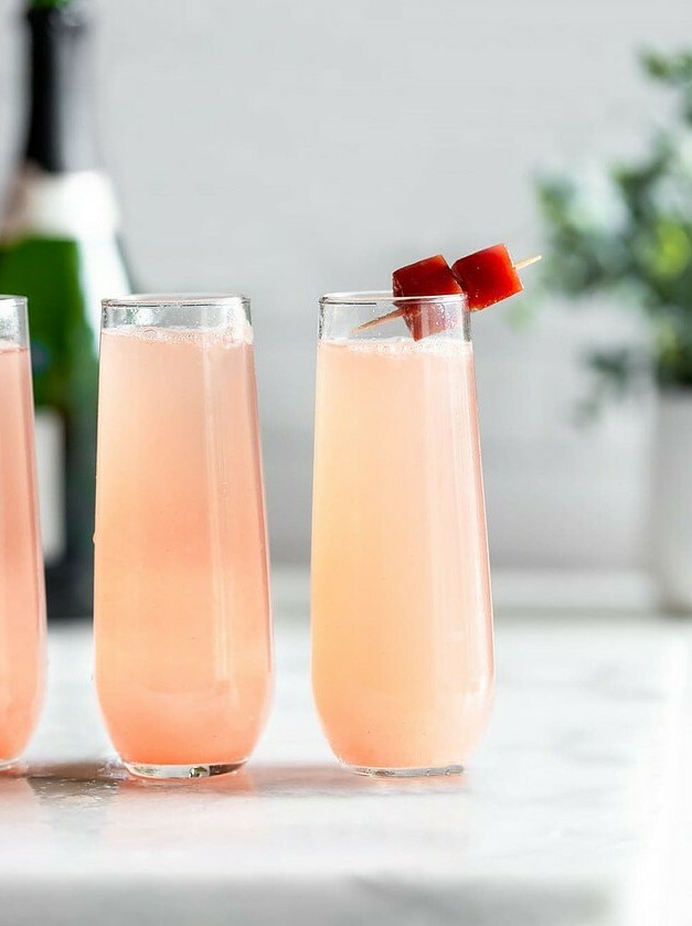 Elderflower Guava Twist on Classic Mimosa